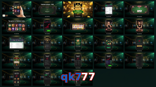 Main screen of Qk777 bet page for PK players
